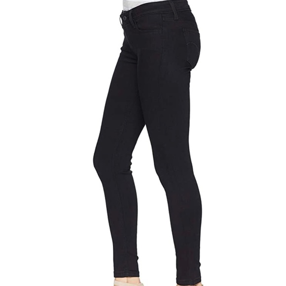 Levi's 535 Black Super Skinny Distressed Jeans - Picture 5 of 9